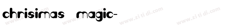 chrisimas magic字体转换